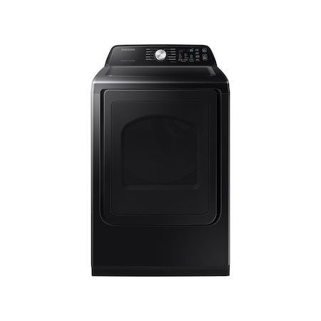 Samsung 7.4 cu. ft. Smart Wi-Fi Connected Electric Sensor Dry Dryer with 10 Preset Cycles in Brushed Black DVE47CG3500VA3